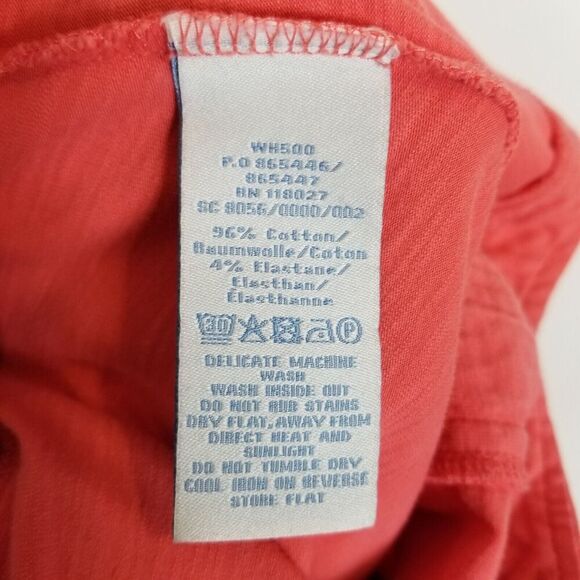 Boden Women Embroidered Trim Short Sleeve Dress Sz 6 L V Neck Stretchy Pink - Picture 8 of 8